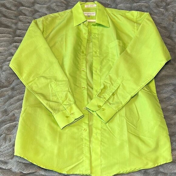 Green Button-Down Shirt - Picture 1 of 8
